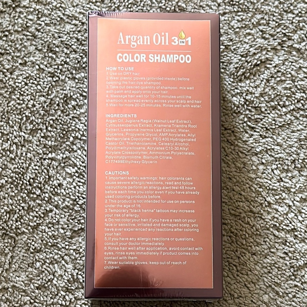 Argan Oil 3 in 1 color shampoo silver grey c-10 - Picture 2 of 7